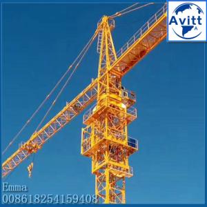 TC5010 Mobile Tower Crane 50m Working Booom and Rail Travel Base Type