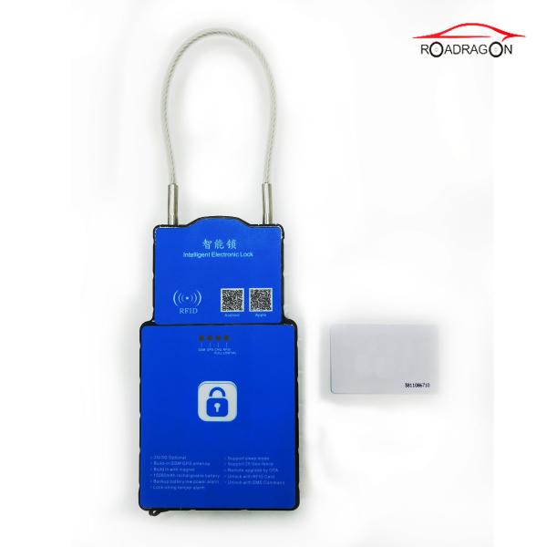 Cheap NFC RFID  Secure Remote Control Padlock 3G Logistic Express Cargo Monitoring for sale