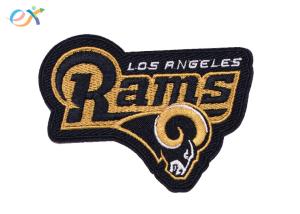 Best 100% Rayon Thread Stock Embroidered Patches / Iron On Letter Patches For Clothes wholesale