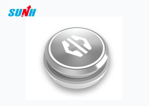 Cheap Round Shape Elevator Push Button Flat Surface Silver Color For Door Open for sale