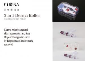 Best Titanium 3 in 1 changeable heads 180/600/1200 needle derma roller with micro needle roller wholesale