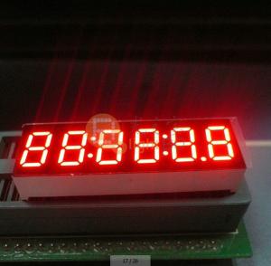 Best 6 Digit Size LED Clock Display with Wavelength of 515-525nm and Electricity Power Source wholesale