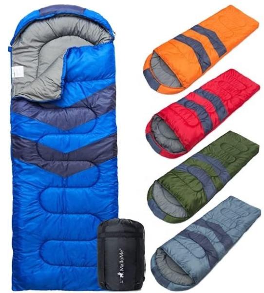 190T Polyester Cold Weather Camping Sleeping Gear Insulated Sleeping Pad For