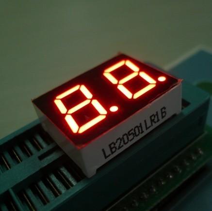 Cheap CC/CA Polarity Dual Digit 7 Segment Display , Multi Color 7 Segment Display 0.39 Inch for sale