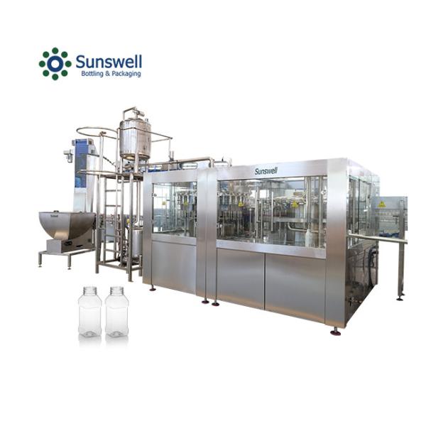 Cheap Stable Performance Small Juice Filling Machine 15000BPH Square Bottle 5000 KG for sale