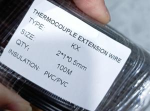 Best KPX Thermocouple Type K Red Black Pvc Insulation Extension Cable 0.5*2 With Pvc Sheath wholesale