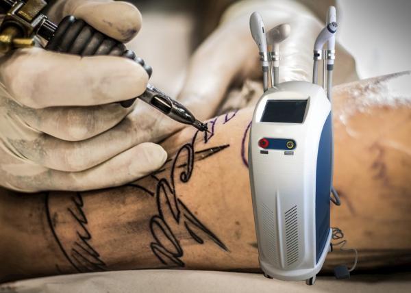 Cheap 4 In 1 IPL Laser Hair Removal Machine 10MHz RF Frequency For Pigmentation Reduction for sale