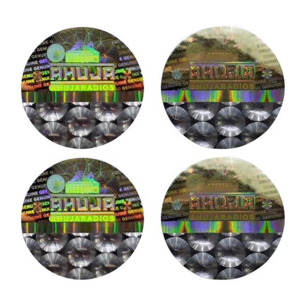 Cheap Customized Anti Counterfeiting Security Label Stickers Optically Changeable for sale