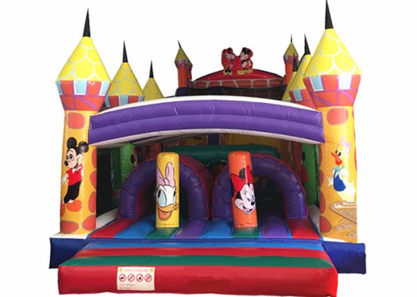 Cheap Common Inflatable Obstacle Courses / Inflatable Mickey Obstacle Games for sale