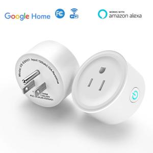 Small Wifi Smart Plug Socket Amazon Echo Assistant Compatible Remote Control Plug