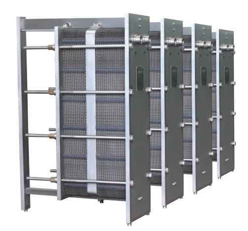 Cheap Extension Type Plate Heat Exchanger Pasteurizer / Plate To Plate Heat Exchanger for sale