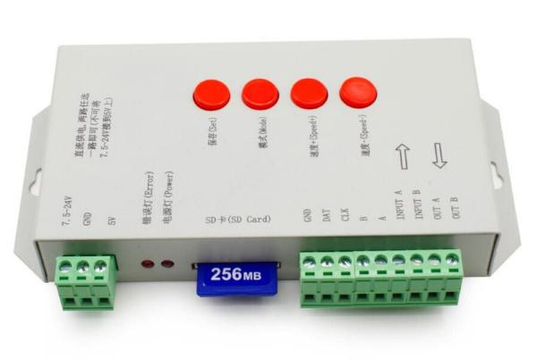Cheap DC5~24V T-1000S SD Card Controller for LPD6803 WS2811 WS2801 8806 led pixel controller RGB full color RGB play video SPI for sale