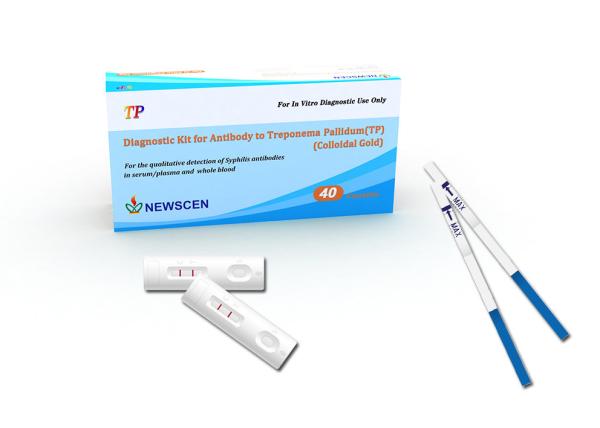 Cheap TUV Home Use Colloidal Gold CIA Treponema Pallidum TP Syphilis Rapid Test Kit for sale