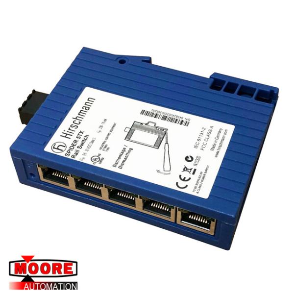 Cheap SPIDER 5TX HIRSCHMANN Unmanaged Industrial Ethernet DIN Rail Mount Switch Store And Forward Switching Mode for sale