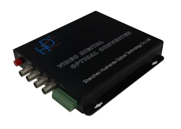Cheap AHD / DVI / CVI Video Audio To Optical Converter With Data BNC Connector for sale