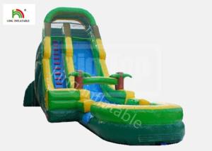 China 12 Stair Inflatable Water Slip And Slide With Pool PVC Tarpaulin EN14960 on sale