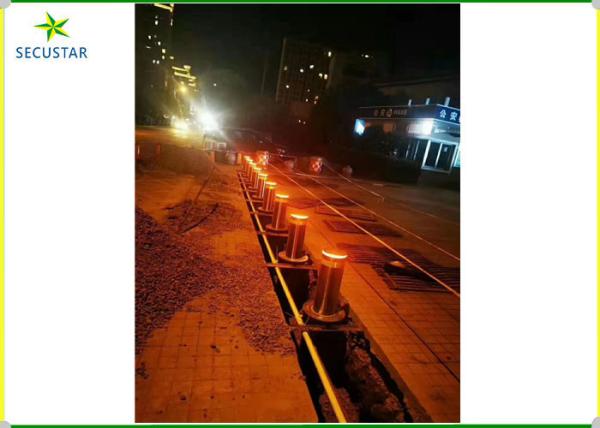 Cheap Traffic Collapsible Automatic Rising Bollards , Drop Down Bollards Easily Assembled for sale
