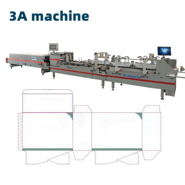 Cheap SHH800AG-2 Automatic Bottom Lock Box Folding Gluing Machine for Easy and Box Production for sale