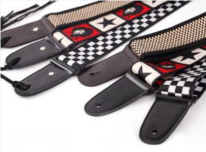 Customize Guitar Strap / Monogrammed Leather Guitar Strap With Buckle 