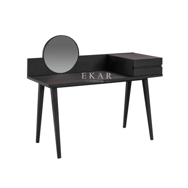 Cheap Modern Simple Design With Round Mirror Dressing Table for sale