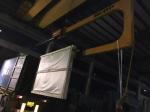 Low Noise U Shape Container Loading Glass Handing Machine Stable Working