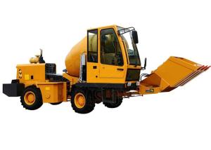 Labor Saving Self Loading Concrete Mixer Machine , Ready Mix Concrete Transit Mixer