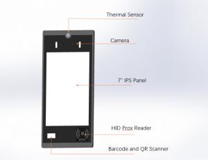 8 inch Face Recognition Body Temperature Measuring Terminal Thermal camera Scanner Machine