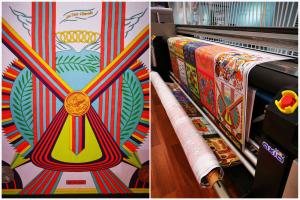 Large Format Digital Sublimation Printing Machine Pop Up Flag Fabric Printers
