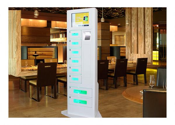 Cheap Restaurant Hotel Emergency Cell Phone Charging Station High Precision with Password Barcode Fingerprint Scanner for sale