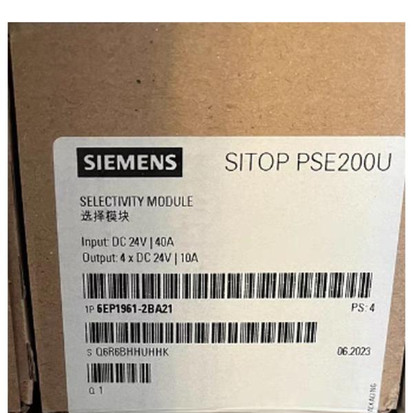SIEMENS 6EP1961-2BA21 SITOP PSE200U 10 A selectivity module 4-channel input: 24