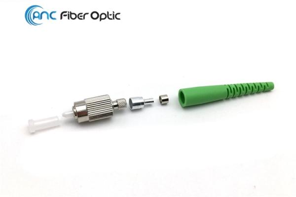 Cheap FTTX FC Fiber Patch Cord Connectors , Single Mode Multimode Fiber Connector for sale