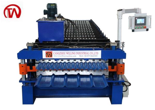 Cheap Ibr Corrugated Double Layer Roll Forming Machine Full Automatic Plc Control for sale