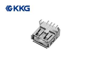 4 Pin Usb Type A Connector Right Angle Without Cover High frequency
