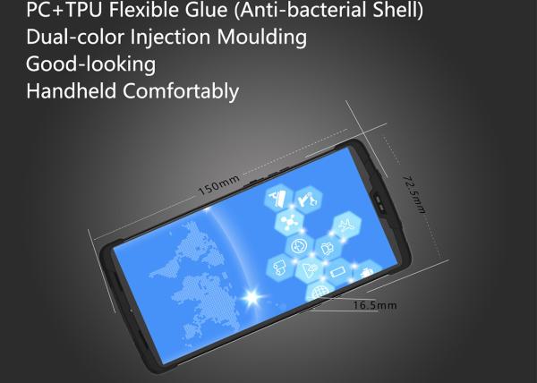 Cheap Portable Handheld UHF RFID Reader Mobile PDA 2D QR Code Barcode Scanner Wterproof for sale
