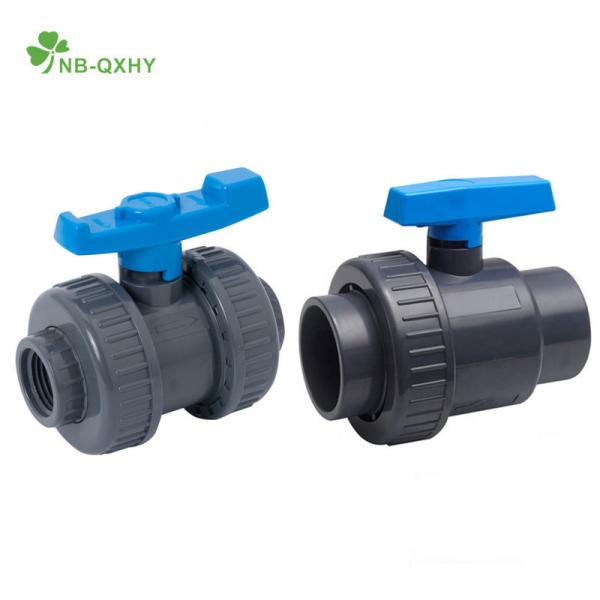 Cheap 1/2"-4" CPVC PVC Plastic Single/Double Union Ball Valve for Versatile Applications for sale