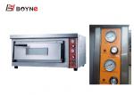 Single Layer Gas Commercial Pizza Oven Stone Base Timer Controller High