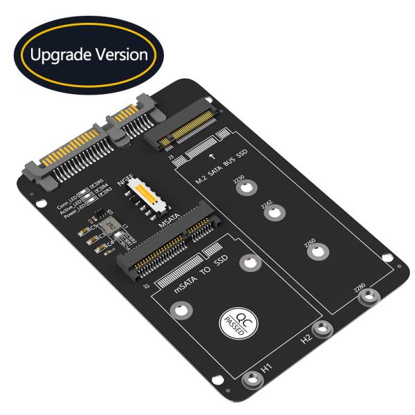 Cheap M.2 NGFF Key B & MSATA SSD To SATA3 Adapter Wireless Card for sale