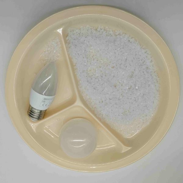Cheap Thermal Stable Light Diffuser Resin PC Pellets For Wet Environment LED Solutions for sale