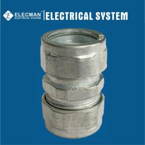 China CCP 4 Inch EMT Compression Coupling EMT Conduit To EMT Conduit Type on sale
