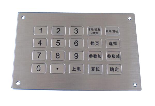 Cheap 20 keys USB waterproof metal numeric keypad top panel mounting solution for sale