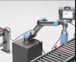 Universal Robot UR10 Collaborative Robot Arm As Automation Workstation For