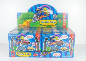 Plastic Children's Play Toys Mini Wind Up Classic Train Set with Railway Track