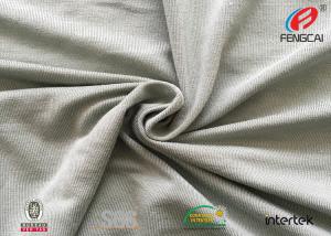 China T - Shirt Polyester Rayon Spandex Fabric , Gray Swimsuit Spandex Fabric on sale