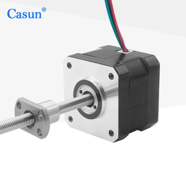 Cheap Ball Screw Stepper Motor NEMA 17 1.28A For Automated Assembly Lines for sale