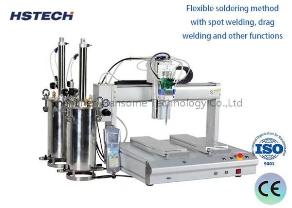 Cheap Automatic LED Bulb Glue Dispenser with 4 Rotary Working Stations & Text Screen for sale