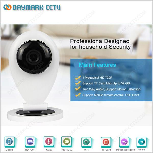 Cheap Home monitoring p2p hidden camera wifi with 2 way audio for sale