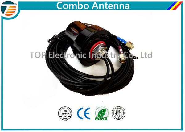 Cheap 1575.42±1MHz External Gsm Antenna , Gsm Gps Combo Antenna ABS Material for sale