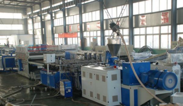 Cheap WPC Builing Template Wood Plastic Composite Extrusion Line , WPC Foam Board Extruder for sale