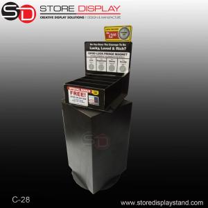 China Comprehensive material rotatable counter display with turnatable on sale