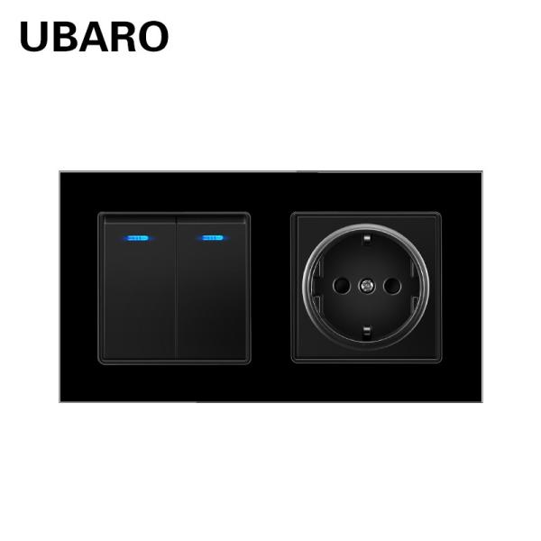 Cheap EU Standard On Off Light Switch Socket Combination With Neutral And Live Wire Control for sale